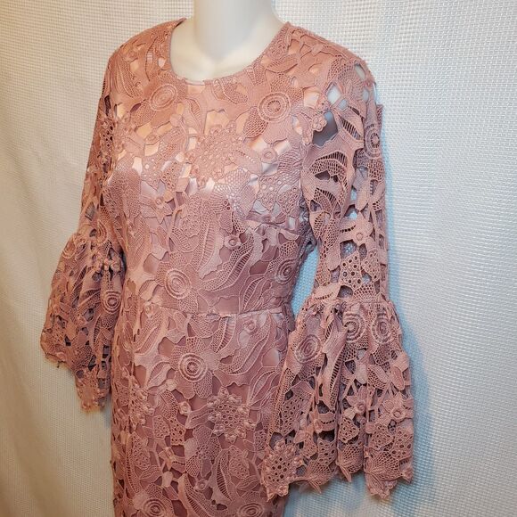 Rachel Parcell Sz Small Windsor Dress Dusty Rose Pink Wedding Event Formal - Picture 6 of 16
